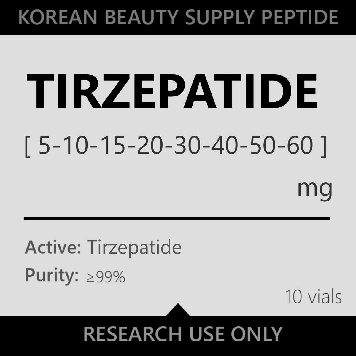 Tirzepatide (5mg-60mg) 10x Vials