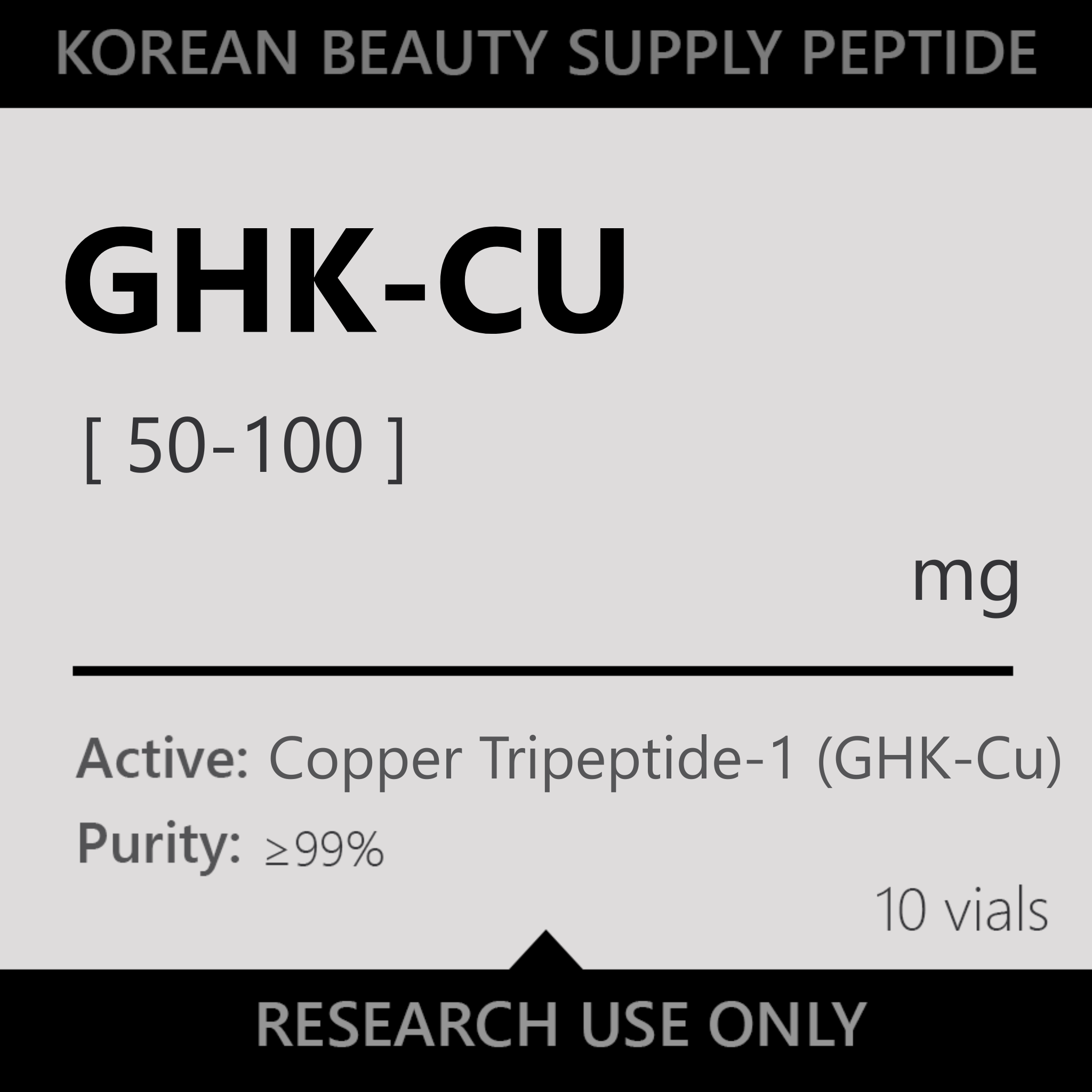 GHK-CU (50mg-100mg) 10x vials