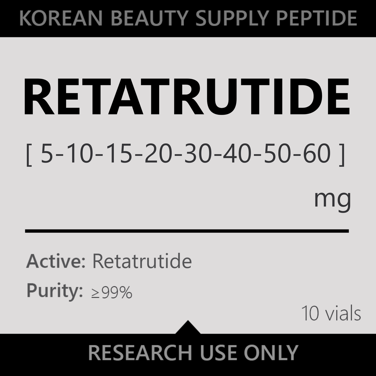 Retatrutide (5mg-60mg) 10x Vials