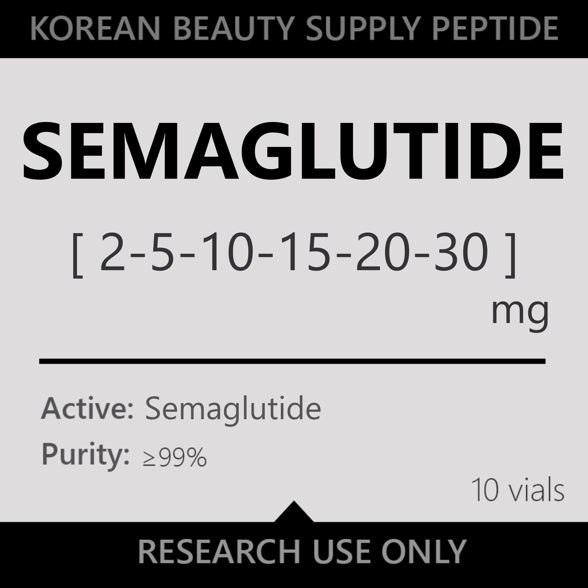 Semaglutide (2mg-30mg) 10x Vials