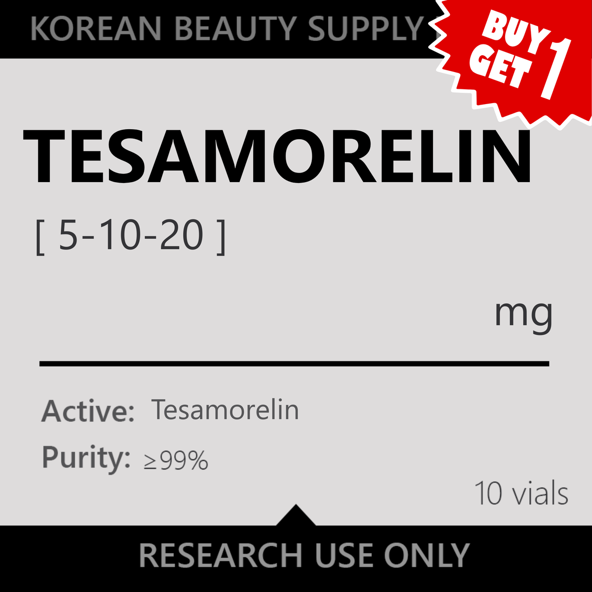 Tesamorelin (5mg-20mg) 10x vials